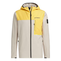 adidas X National Geographic Soft Shell Jackets 'Grey Yellow' IL8981