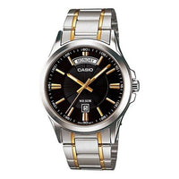 CASIO Quartz Waterproof Unisex Mens SilverBlack Analog MTP-1381G-1A