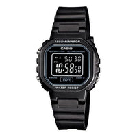CASIO Waterproof Sports Unisex Mens Black Digital LA-20WH-1B