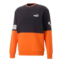 PUMA Power Colorblock Crew Long Tee 'Orange' 676666-23
