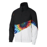 Nike Big Swoosh Rainbow Large Logo Jacket Black CI9596-010