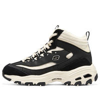 (WMNS) Skechers D'lites 'Black Beige' 167570-BKNT