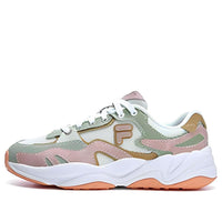 (WMNS) FILA FUSION FLASH Sneakers 'White Green Pink' T12W321101FWM