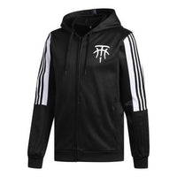 adidas TMAC HOODIE Fleece Lined Basketball Hooded Jacket Black DP4941
