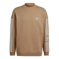 adidas originals Adicolor Classics Lock-Up Trefoil Crewneck 'Beige Tone' H41316