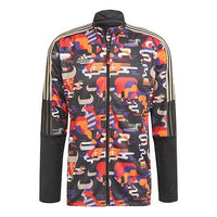adidas Iro Wrm Jktcny Casual Sports Soccer/Football Stand Collar Jacket Black GT6651