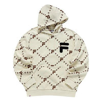 FILA FUSION Logo Out of Box Hoodie 'White Black' T11U216205F-IV