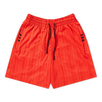 Men's adidas originals x Alexander Wang Crossover Solid Color Lacing Athleisure Casual Sports Shorts Red DM9682