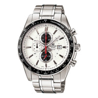 CASIO ENDIFICE Series Business Waterproofes Men's Stainless Steel Strap Mens White Analog EF-547D-7A1