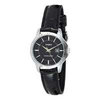 CASIO Female DRESS Japan / South Korea Fashion Quartz Black Analog LTP-V004L-1A
