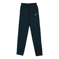 Nike Logo Straight Fleece Lined Casual Sports Pants Black AO2371-010