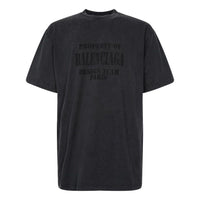 Balenciaga Property Vintage T-Shirt Large Fit 'Washed Black' 641675TMVH81055