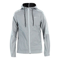 adidas neo Casual Sports Windproof Hooded Jacket Gray DM2154