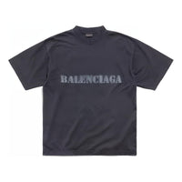 Balenciaga Stencil Type T-shirt 'Black' 764235TQVA31750