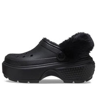 (WMNS) Crocs Stomp Lined Clogs 'Black' 208546-001