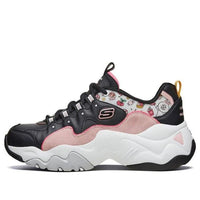 (WMNS) Skechers x Line Friends D'Lites 3.0 Low-top Clunky Shoes Black/Pink 66666255-BKPK