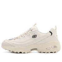 (WMNS) Skechers D'Lites 1.0 Low Cut Clunky Shoes Grey/White 11931-OFWT