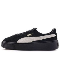 (WMNS) PUMA Suede Platform Core 'Black White' 362223-05