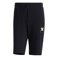 adidas neo M Ss May Short1 Printing Casual Sports Shorts Black GP4792