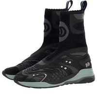 (WMNS) Gucci Ultrapace R Mid Top Sock Sneakers 'Black Grey' 663725-2TK10-8895