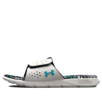(WMNS) Under Armour Ignite 7 Graphic Footbed Slide 'Grey Mist Floral' 3026029-100