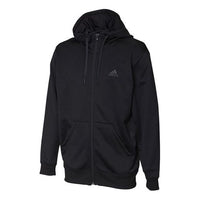 Men's adidas Sports Stylish Hooded Knit Jacket Black DN1420