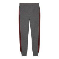 Gucci Wool Cashmere Pants With Web 'Grey' 758113-XKDH3-1160