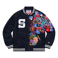Supreme x New Era x MLB Varsity Jacket 'Black Multi-Color' SUP-SS20-573