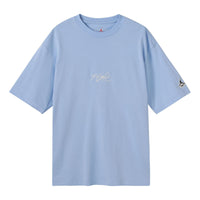 Men's Jordan Flight Essentials Embroidered Logo Sports Round Neck Short Sleeve Blue T-Shirt DA9890-469
