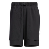 adidas Wj Wv Shorts Solid Color Sports Black HE5157