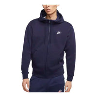 Nike Sportswear Club Fleece Full-Zip Hoodie 'Blue' BV2646-410