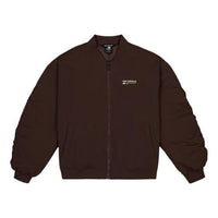 (WMNS) New Balance Linear Heritage Woven Bomber Jacket 'Black Coffee' WJ33507-KCF