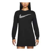(WMNS) Nike AS W Nike Sportswear LS DRESS SPRT DAISY Black DM6318-010
