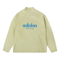 Men's adidas x Fear of God Crossover Alphabet Logo Round Neck Long Sleeves Autumn Green T-Shirt HM8111