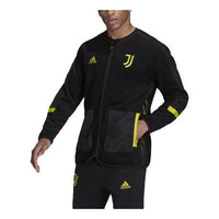adidas Printing Zipper Soccer/Football Jacket Juventus Black GR2915