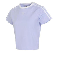 (WMNS) adidas Adicolor 3-Stripes Cali T-Shirt Asia Sizing 'Purple White' JC8706