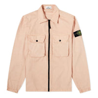STONE ISLAND 2 Pocket Brushed Cotton Shirt Jacket 'Antique' 7515113WN-V0182