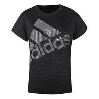 (WMNS) adidas Training Sports Round Neck Short Sleeve 'Black' EB4498