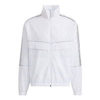 adidas neo Stand Collar Sports Jacket White H59455