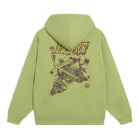 Li-Ning BadFive Cartoon Graphic Hoodie 'Moss Green' AWDT089-7