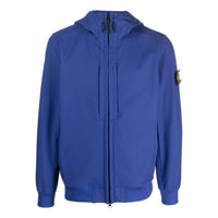 STONE ISLAND Soft Shell Hoody Jacket 'Blue' 7915Q0122-V0022