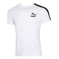 PUMA Iconic T7 T-Shirt 'White Black' 532291-02