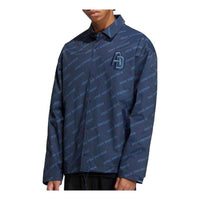 adidas Logo Monogram Jackets 'Navy' IB2749