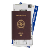 Balenciaga Passport Long Wallet 2 Tickets 'Dark Red' 7877772AA3R6027