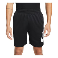 Men's Nike Alphabet Logo Lacing Straight Casual Shorts Black DQ1173-010