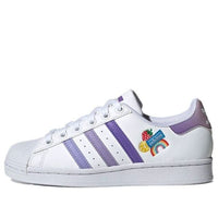 (GS) adidas originals Superstar 'White Purple' GY3313