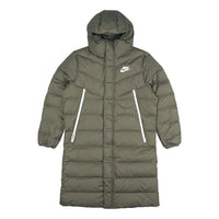 Nike Casual Sports mid-length hooded down Jacket Green CU0281-380