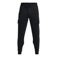 Under Armour Rival Fleece Cargo Joggers 'Black White' 1382134-001