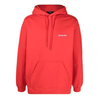 Balenciaga Back Logo Hoodie Regular Fit 'Bright Red' 600583TMVF53168
