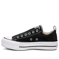 (WMNS) Converse Chuck Taylor All Star Platform Slip Thick Sole 'Black White' 563456F